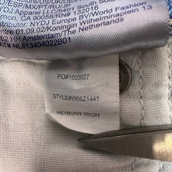 NYDJ Shorts Womens Size 22W Blue Denim Briella Heyburn Wash High Waist Cuffed - Picture 8 of 14